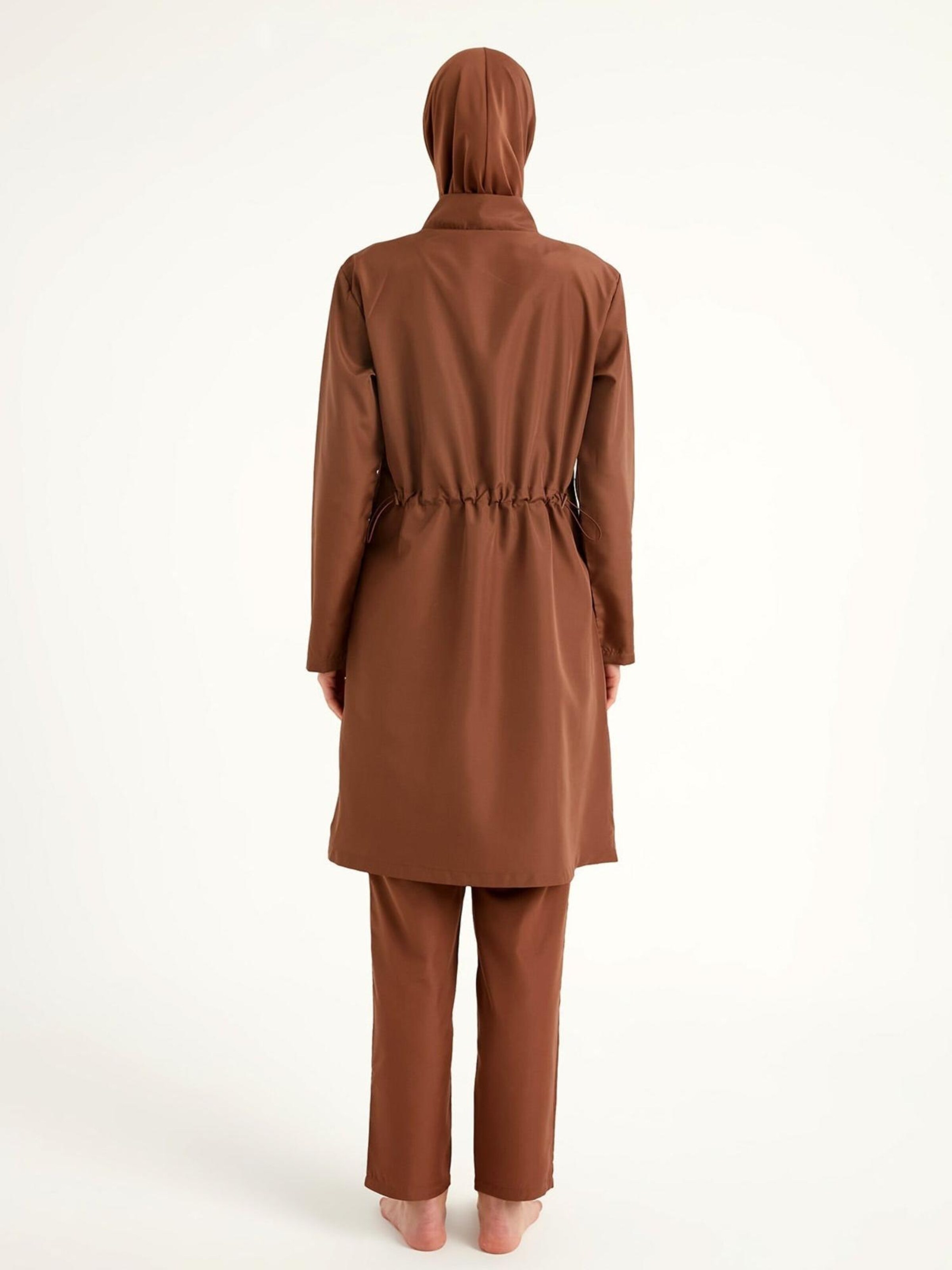 Andalus by Marina High neck Badpakjurk 'Andalus by Marina A2503-3' in Bruin