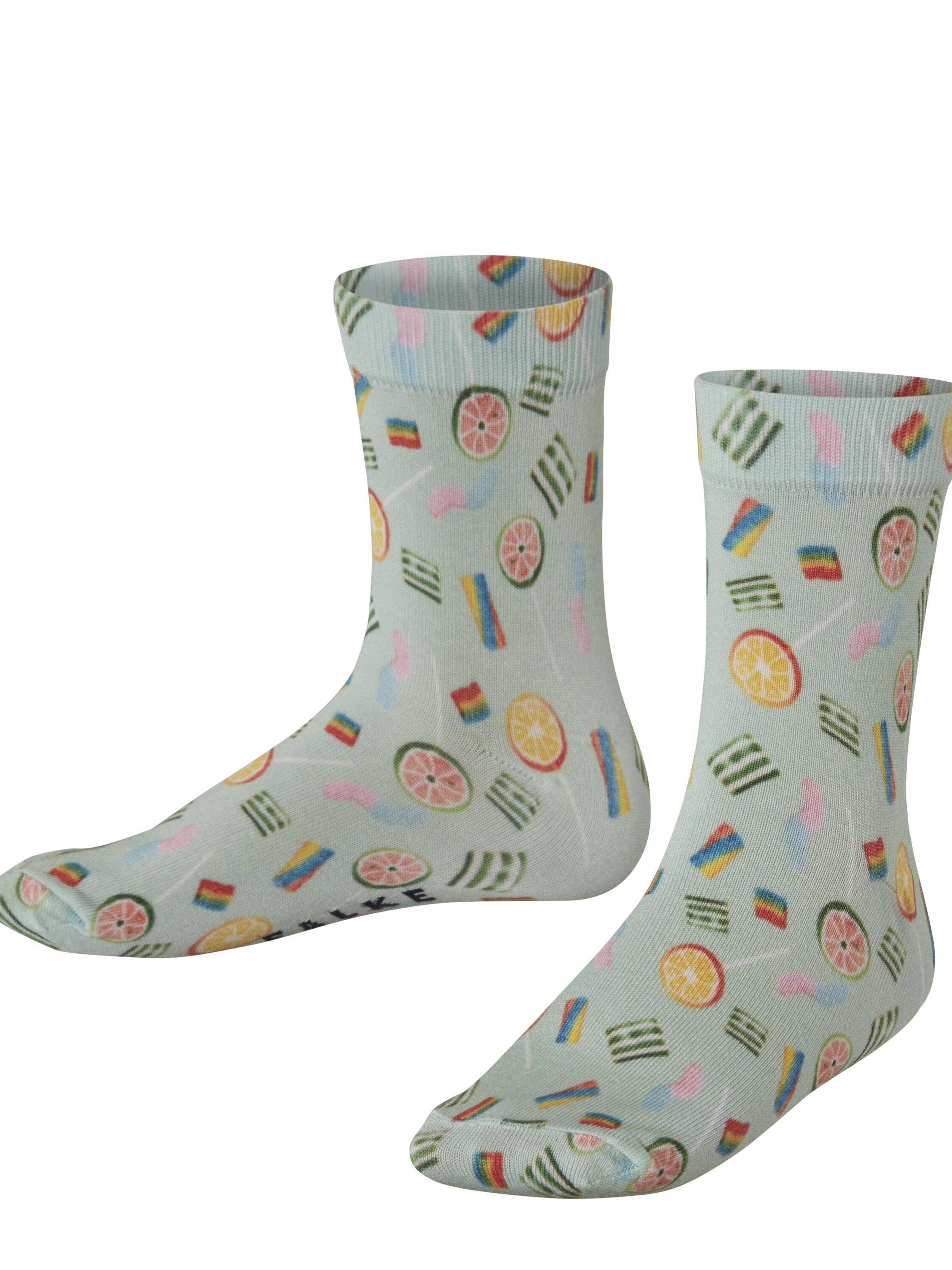 FALKE Socken 'Colouful Sweets Print' in Grün: Vorderseite
