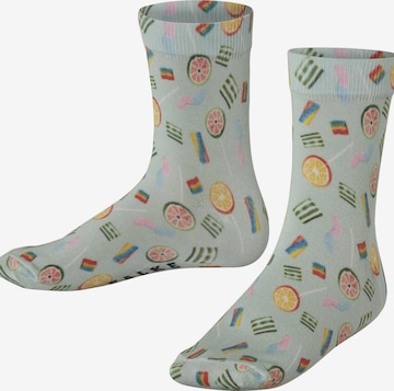 FALKE Socken 'Colouful Sweets Print' in Grün: Vorderseite