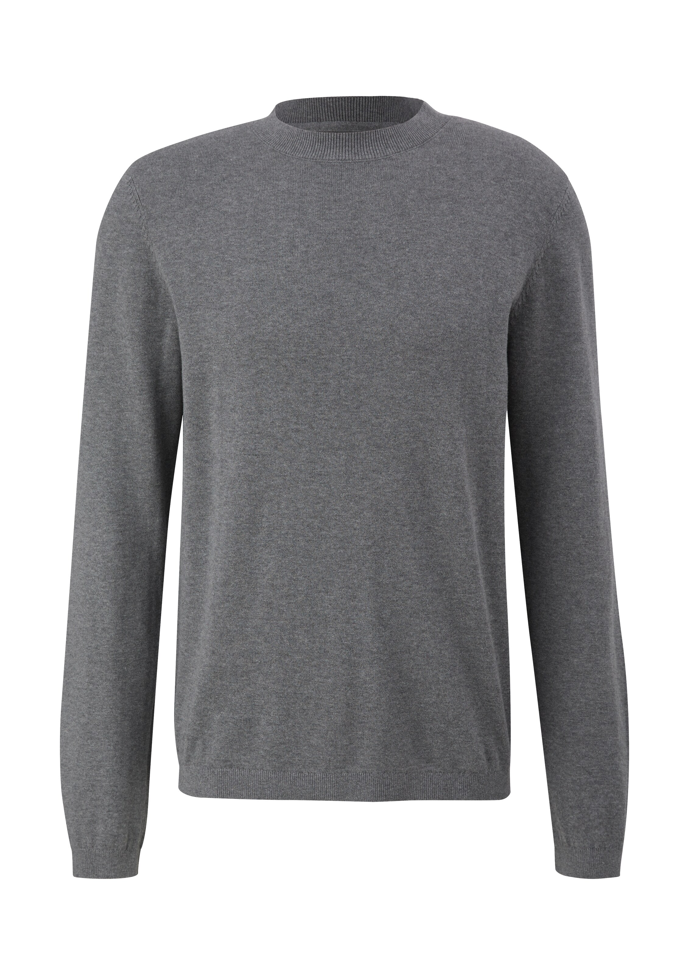 Pull-over QS en gris : devant