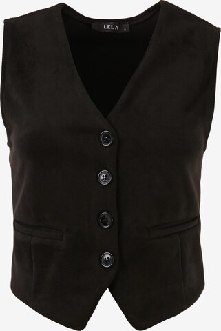 LELA Suit Vest in Black: front