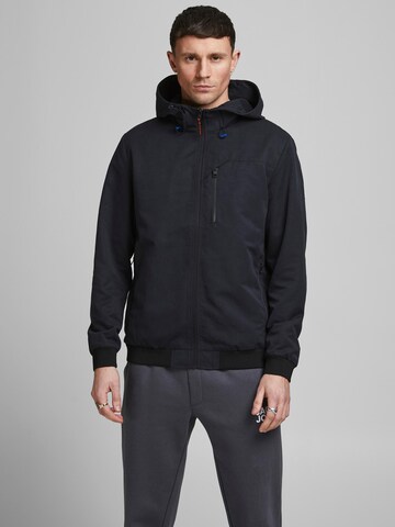JACK & JONES Tussenjas 'Alu Peach' in Zwart: voorkant
