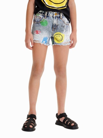 Desigual Regular Shorts in Blau: predná strana