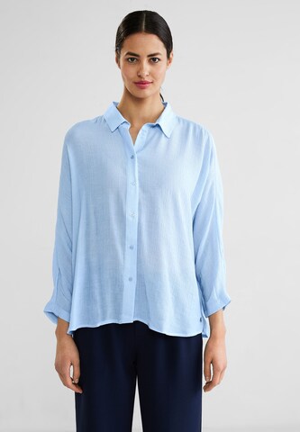 STREET ONE Blouse in Blauw: voorkant