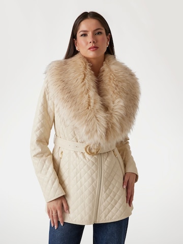 GUESS Between-Seasons Coat in Beige: front