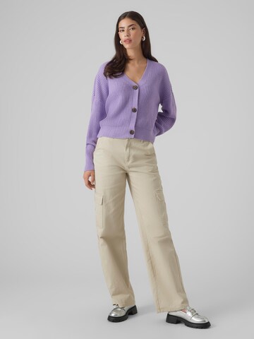 VERO MODA Strickjacke 'LEA' in Lila