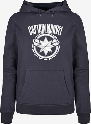 ABSOLUTE CULT Sweatshirt 'Captain Marvel - Blade' in Blue: front