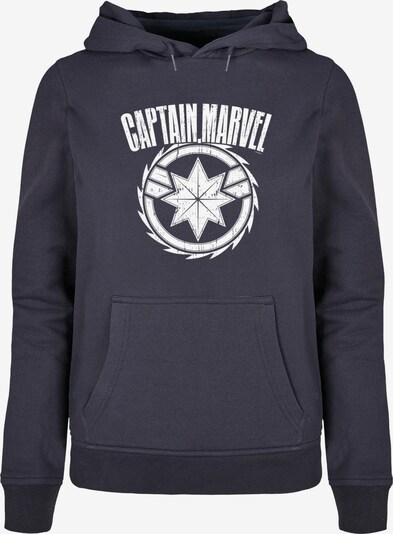 ABSOLUTE CULT Sweatshirt 'Captain Marvel - Blade' in navy / weiß, Produktansicht