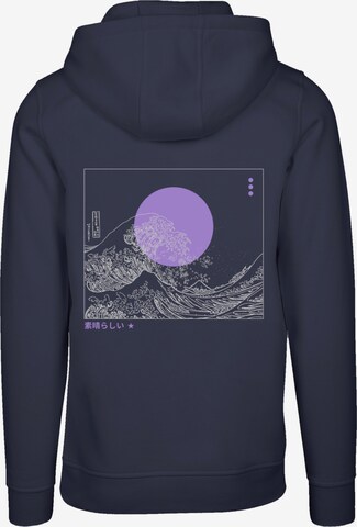 F4NT4STIC Sweatshirt 'Kanagawa Welle Japan' in Blue