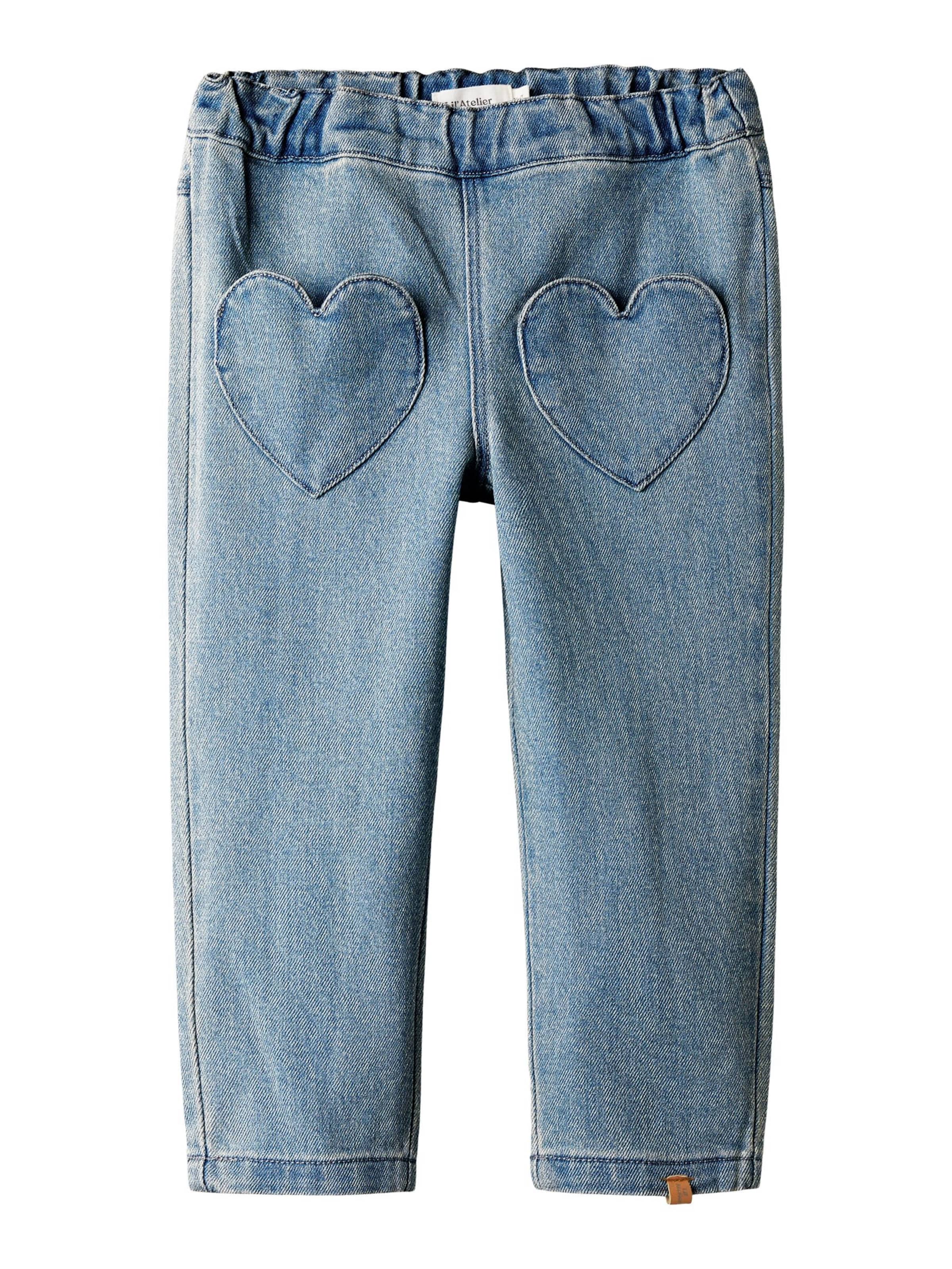 Lil'Atelier Tapered Jeans i blå: forside