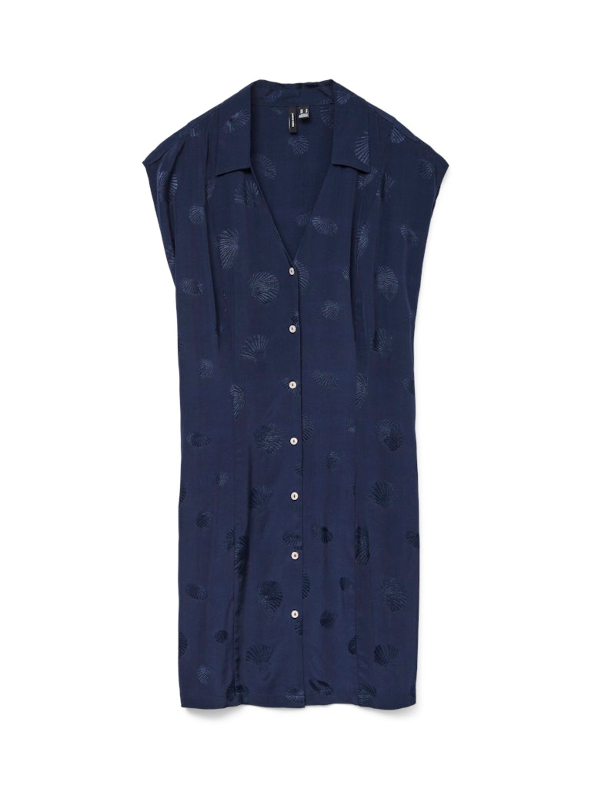 VERO MODA Рокля тип риза в синьо