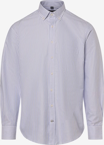 Coupe regular Chemise Andrew James en bleu : devant