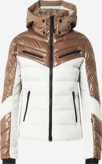 Bogner Fire + Ice Urheilutakki 'FARINA3' värissä ruskea / valkoinen, Tuotenäkymä