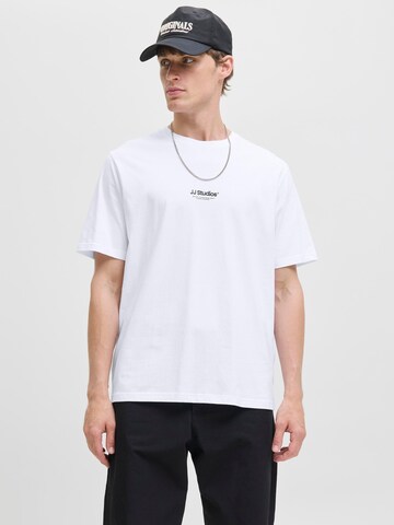T-Shirt JACK & JONES en blanc : devant