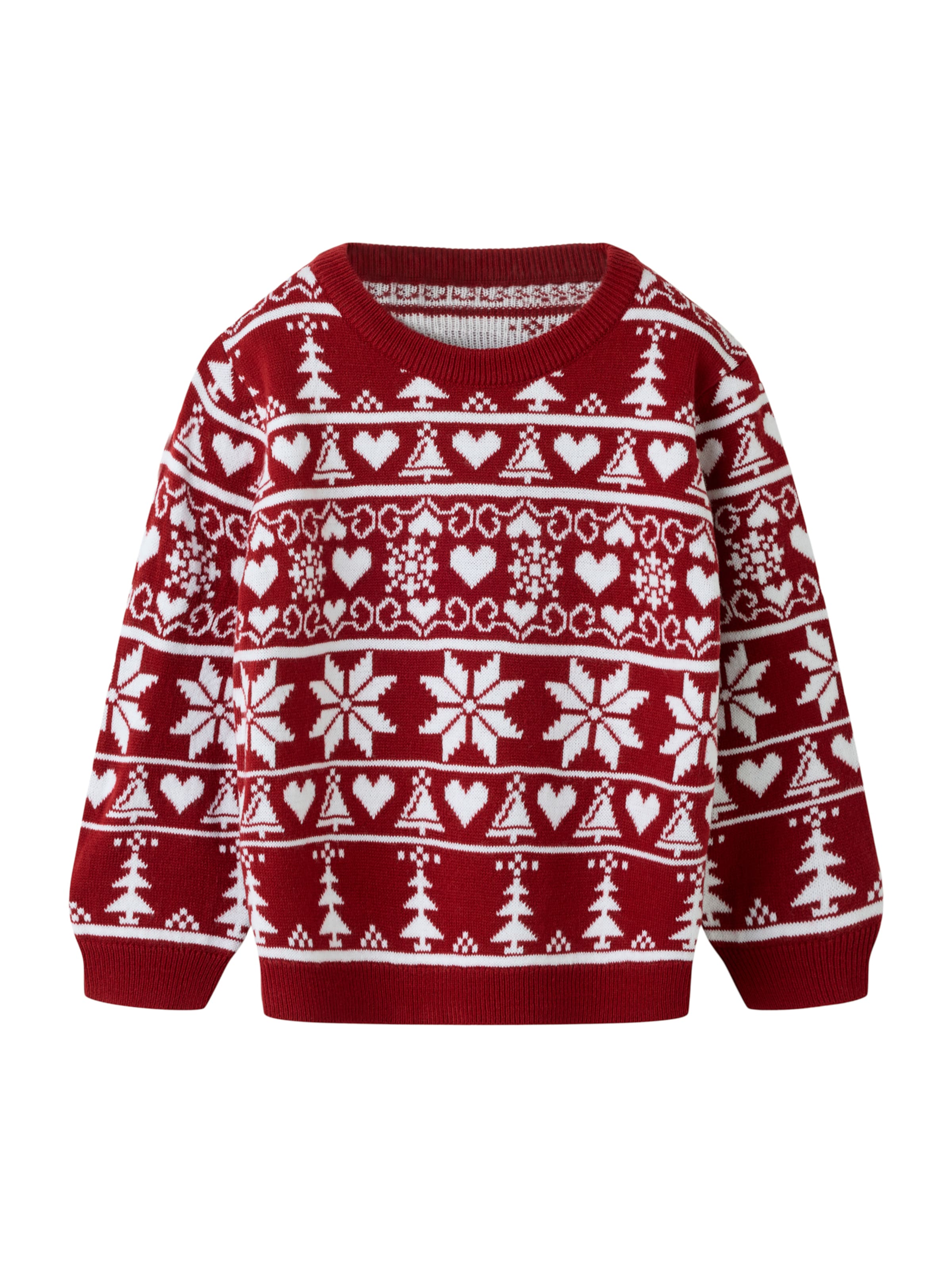 NAME IT Sweater 'NMNRISMAS' in Red: front