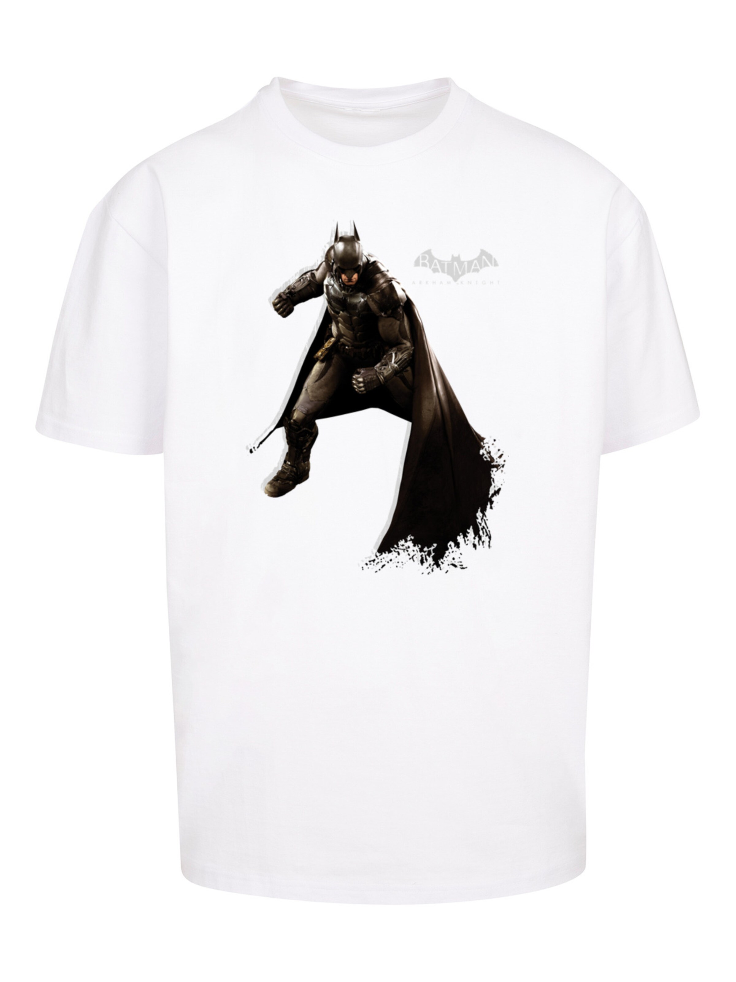 F4NT4STIC Shirt 'DC Comics Batman Arkham Shadow Stance' in White: front