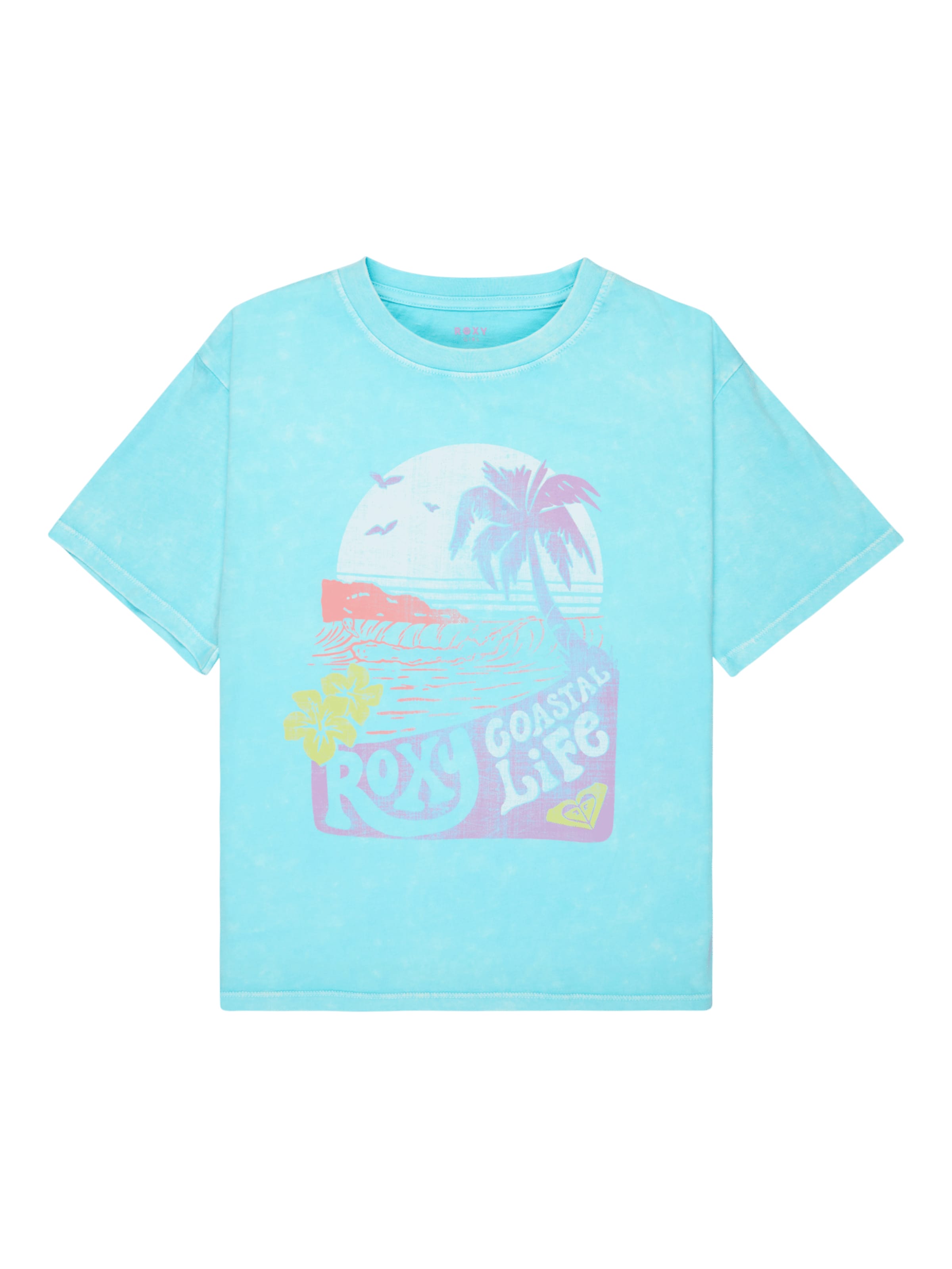 ROXY Shirt 'Eve' in Turquoise / Lemon / Lavender / Coral, Item view