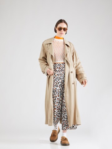 s.Oliver Wide leg Broek in Beige