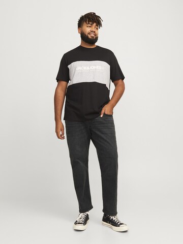 Jack & Jones Plus Slim fit Jeans 'JJIGlenn JJOriginal' in Black
