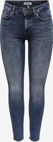 ONLY Skinny Jeans 'BLUSH' in Blauw: voorkant