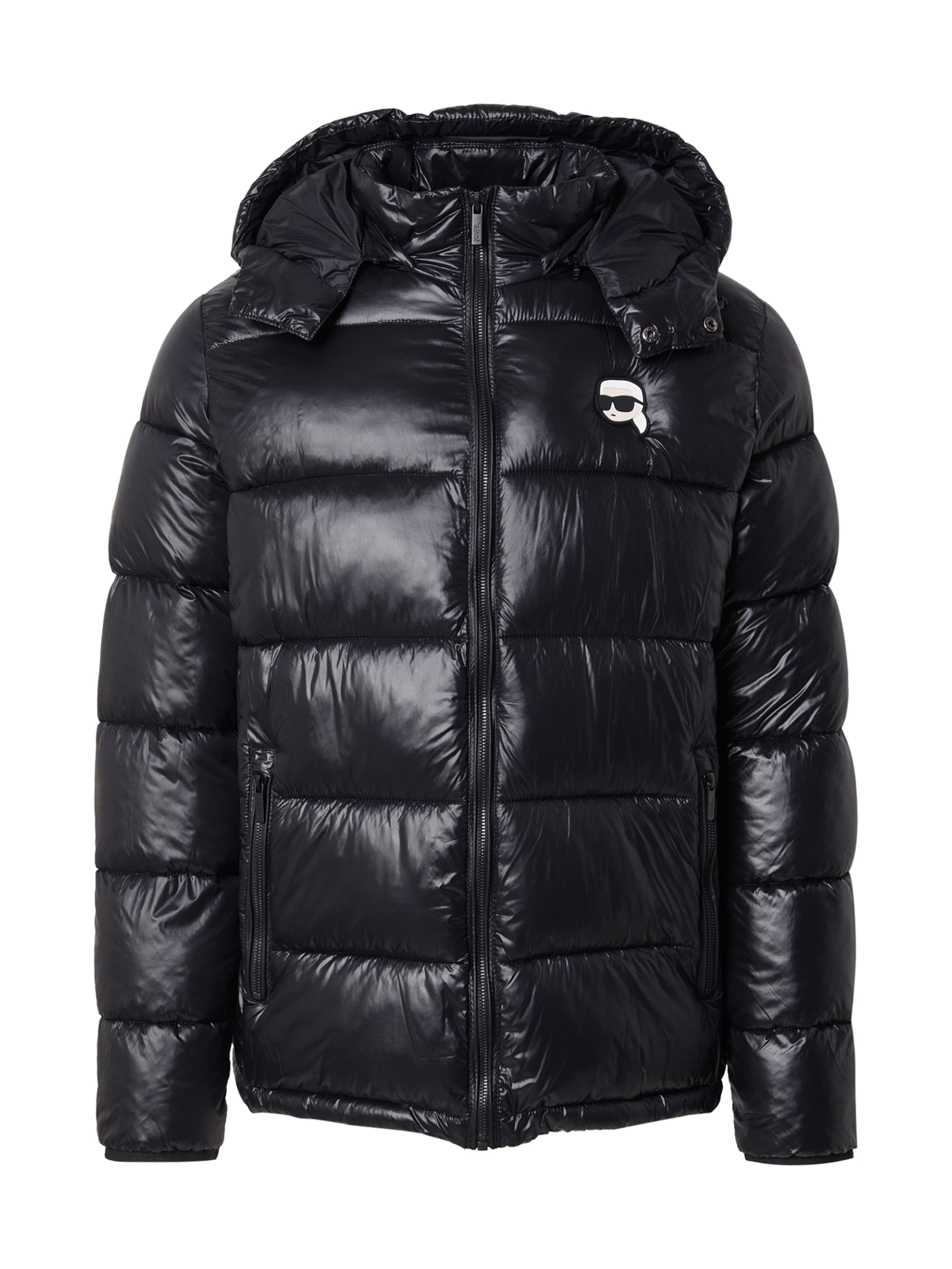 Karl LagerfeldZimska jakna - crna boja: prednji dio