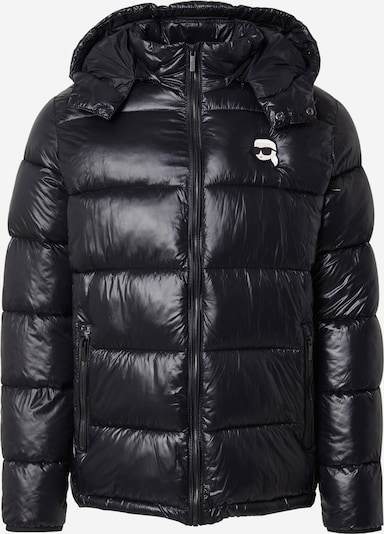 Žieminė striukė iš Karl Lagerfeld, spalva – juoda / balta, Prekių apžvalga