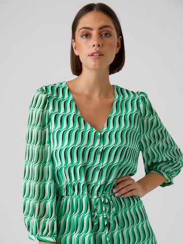 VERO MODA Košilové šaty 'Pomy' – zelená