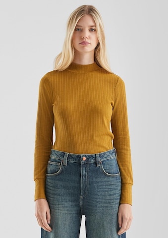 QS Shirt in Geel: voorkant