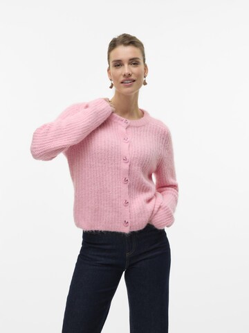 VERO MODA Cardigan 'AWSOME' i pink: forside