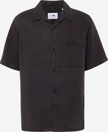 NN07 Regular fit Button Up Shirt 'Julio' in Black: front