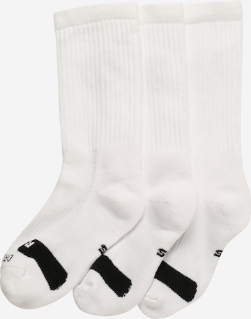 Chaussettes de sport NIKE en blanc : devant