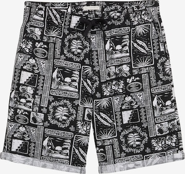 TOM TAILOR DENIM Loosefit Broek in Zwart: voorkant