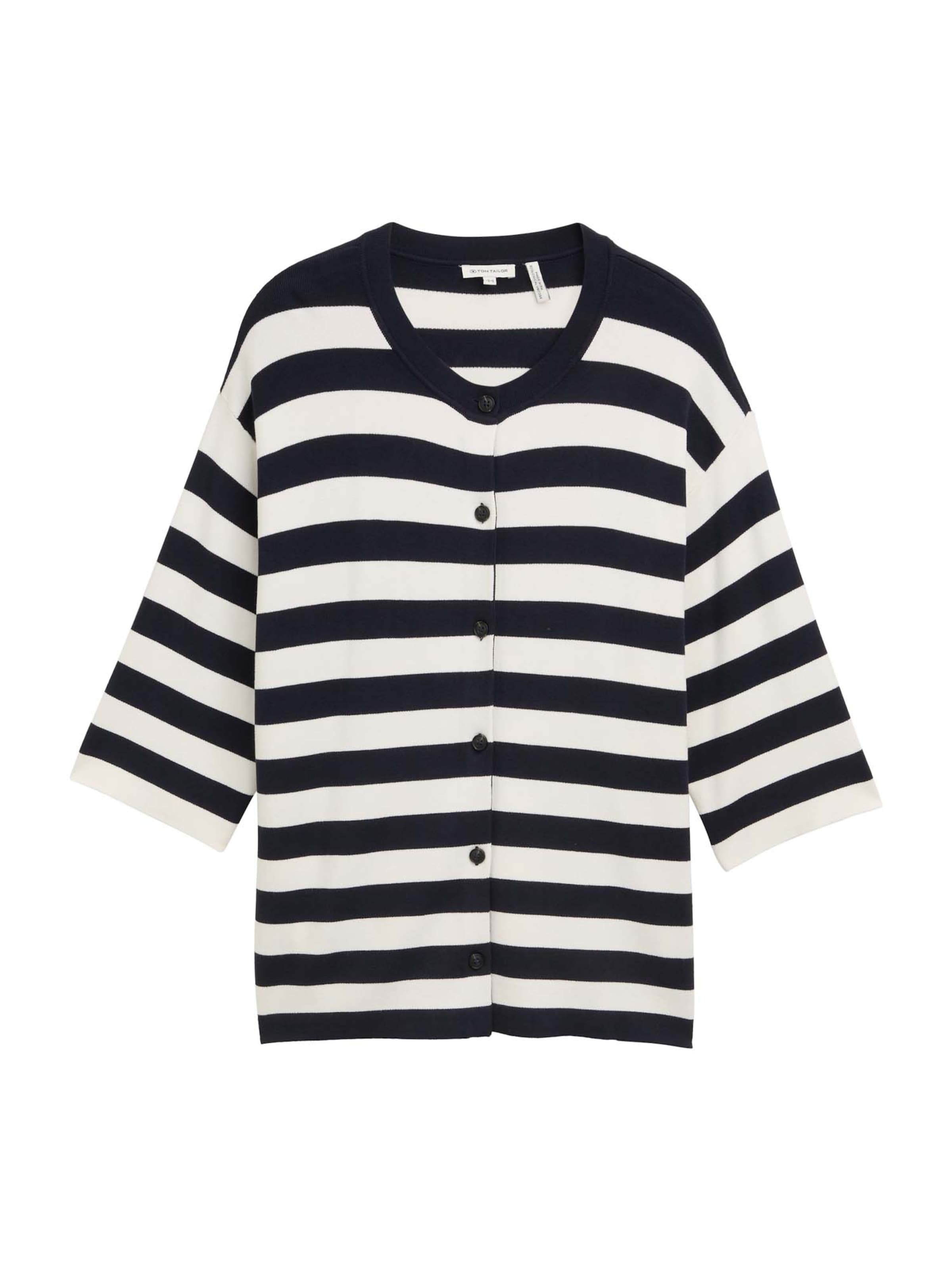 Tom Tailor Women + Πλεκτή ζακέτα σε μπλε: μπροστά