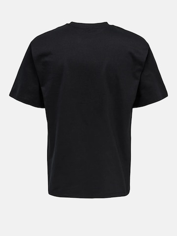 Only & Sons Shirt 'ONSFRED LIFE RLX SS TEE NOOS' in Zwart