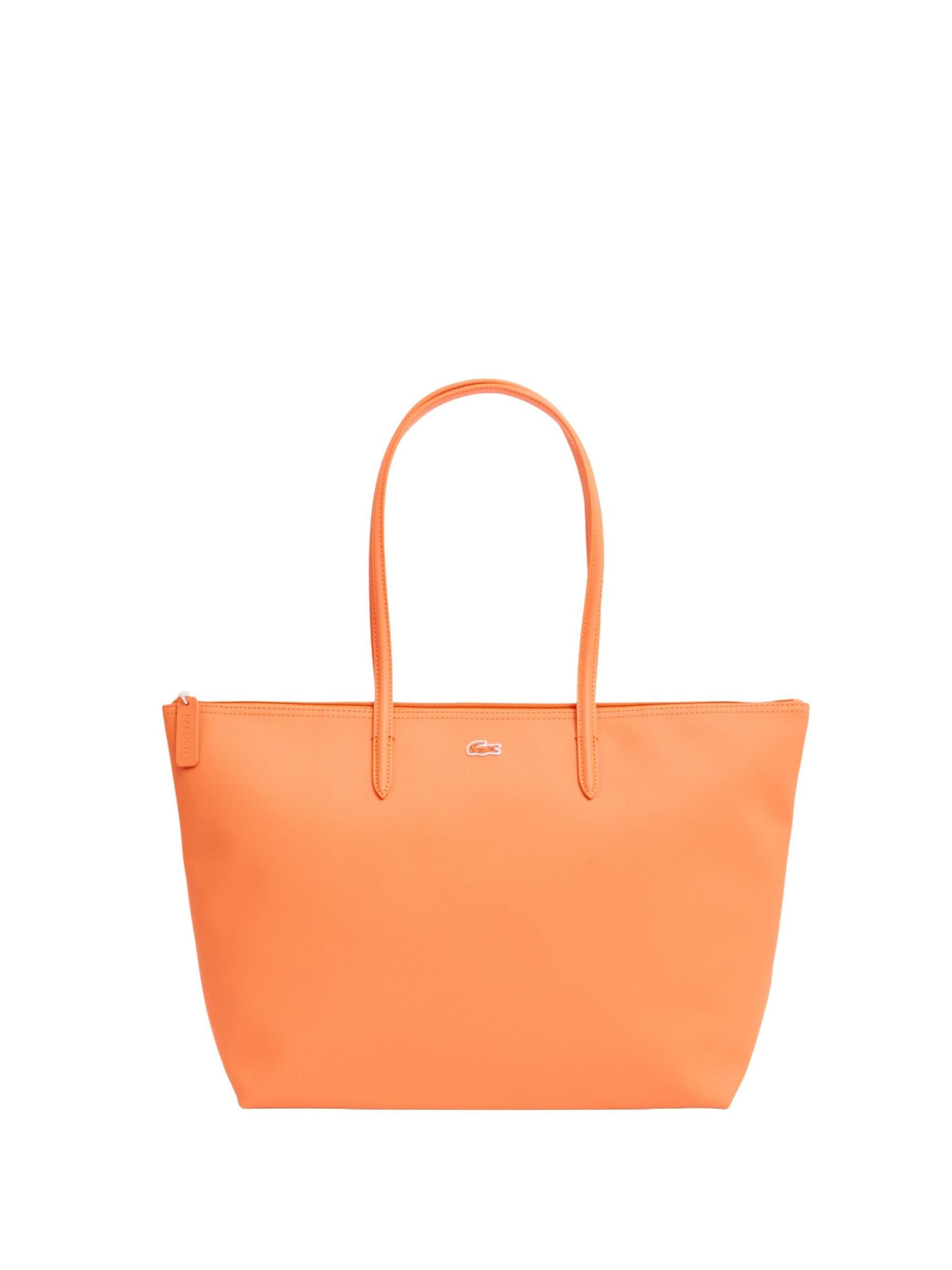 Cabas LACOSTE en orange : devant