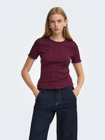 ONLY - Camiseta 'ONLTENNA' en lila: frente