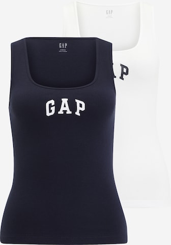 Gap Petite Топ в синьо: отпред