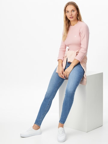 LEVI'S ® Pulóver 'Crew Rib Sweater' - rózsaszín