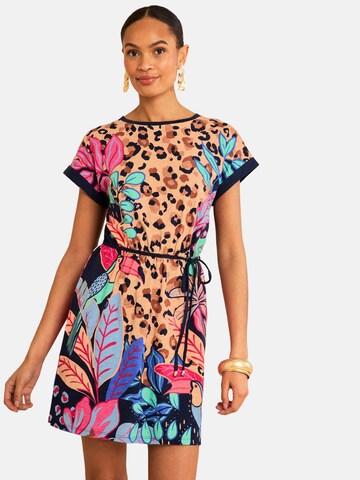 love & roses Dress in Blue: front