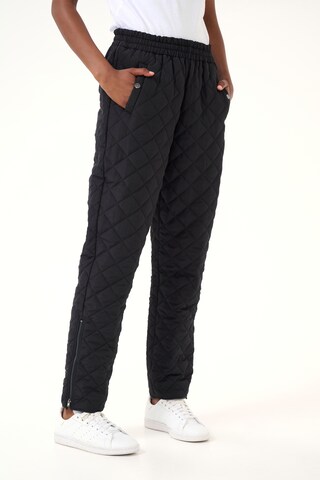 Kaffe Regular Broek 'Severina ' in Zwart: voorkant