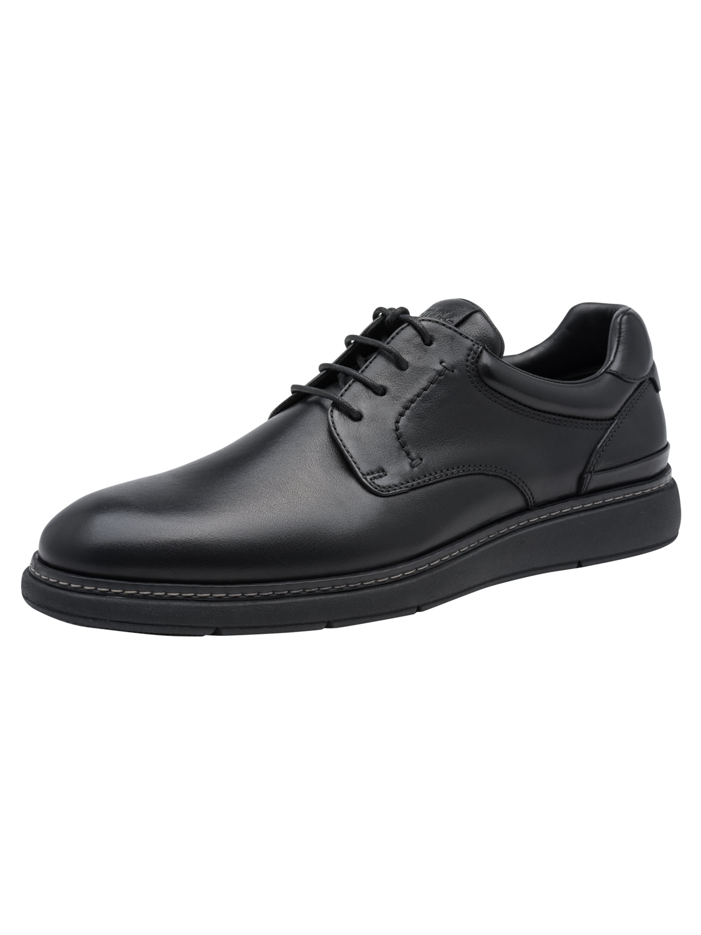 Chaussure de sport à lacets Tamaris en noir : devant