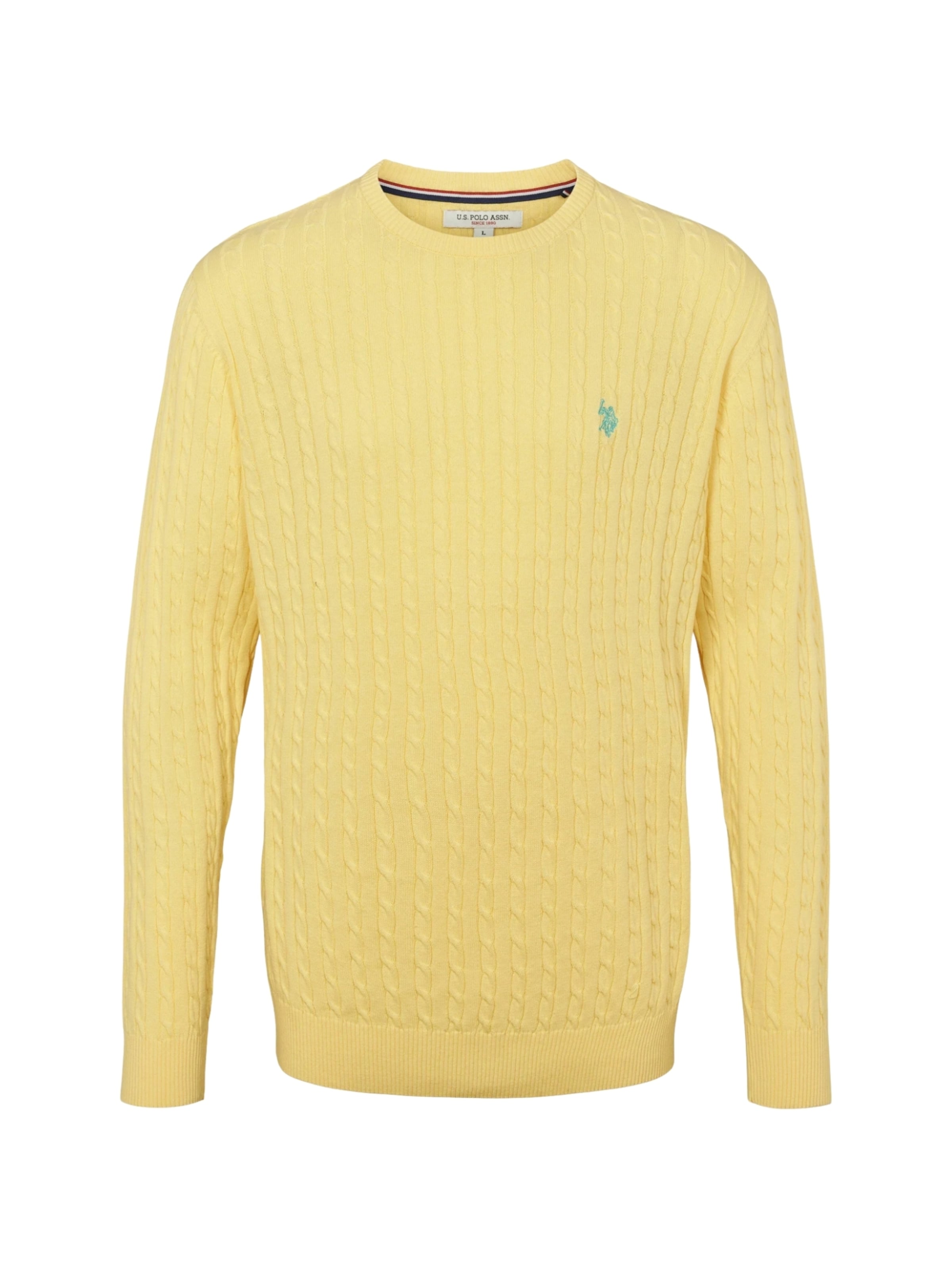 U.S. POLO ASSN. Pullover 'Mads' in Gelb: Vorderseite