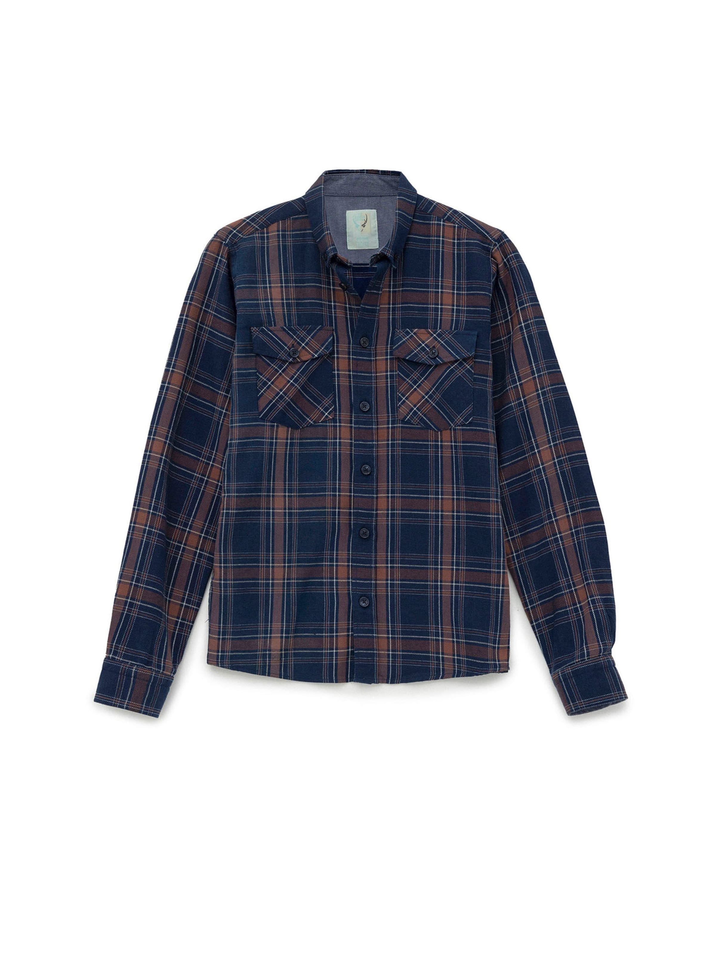 By Diess Collection - Ajuste regular Camisa en azul: frente