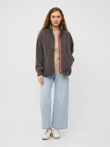 Derbe Fleecejacke 'Kuschelby' in Grau