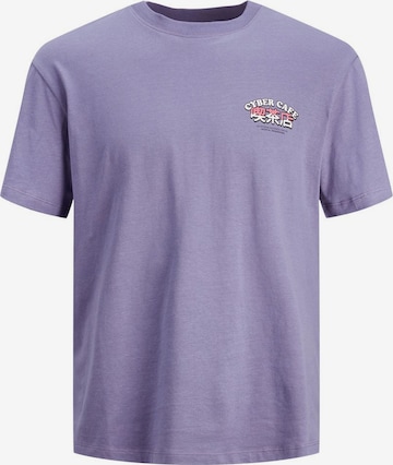 T-Shirt 'AMUSEMENT' JACK & JONES en violet : devant