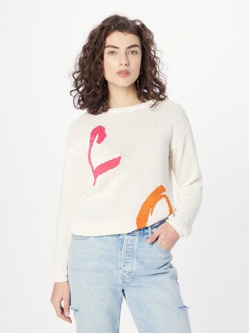 Key Largo Sweater 'DUSTY' in White: front