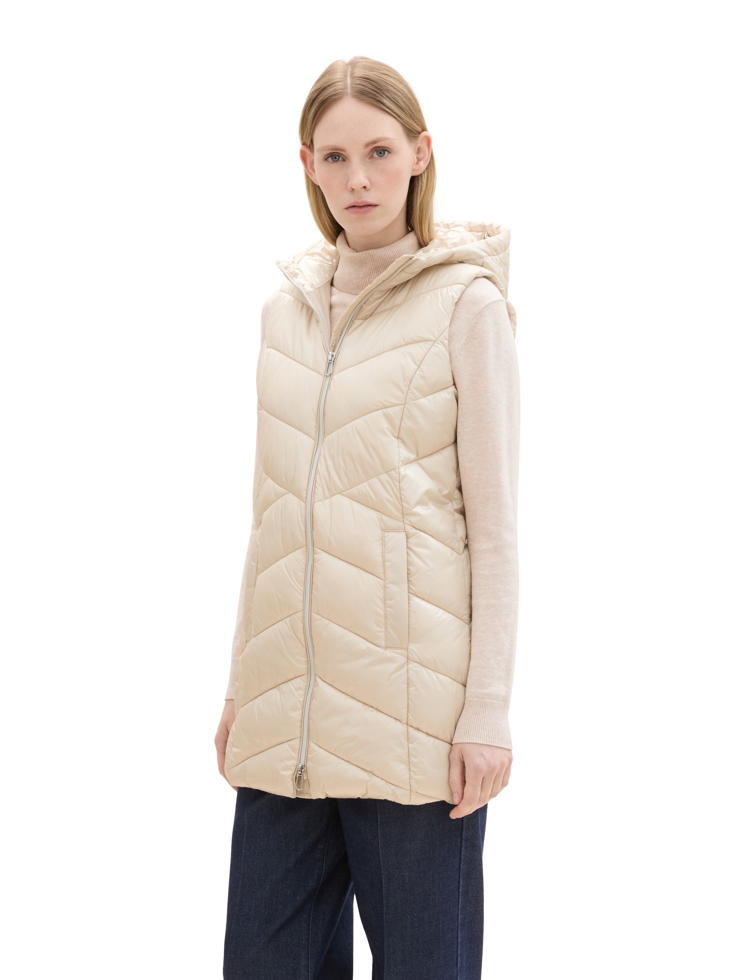 Gilet TOM TAILOR en beige