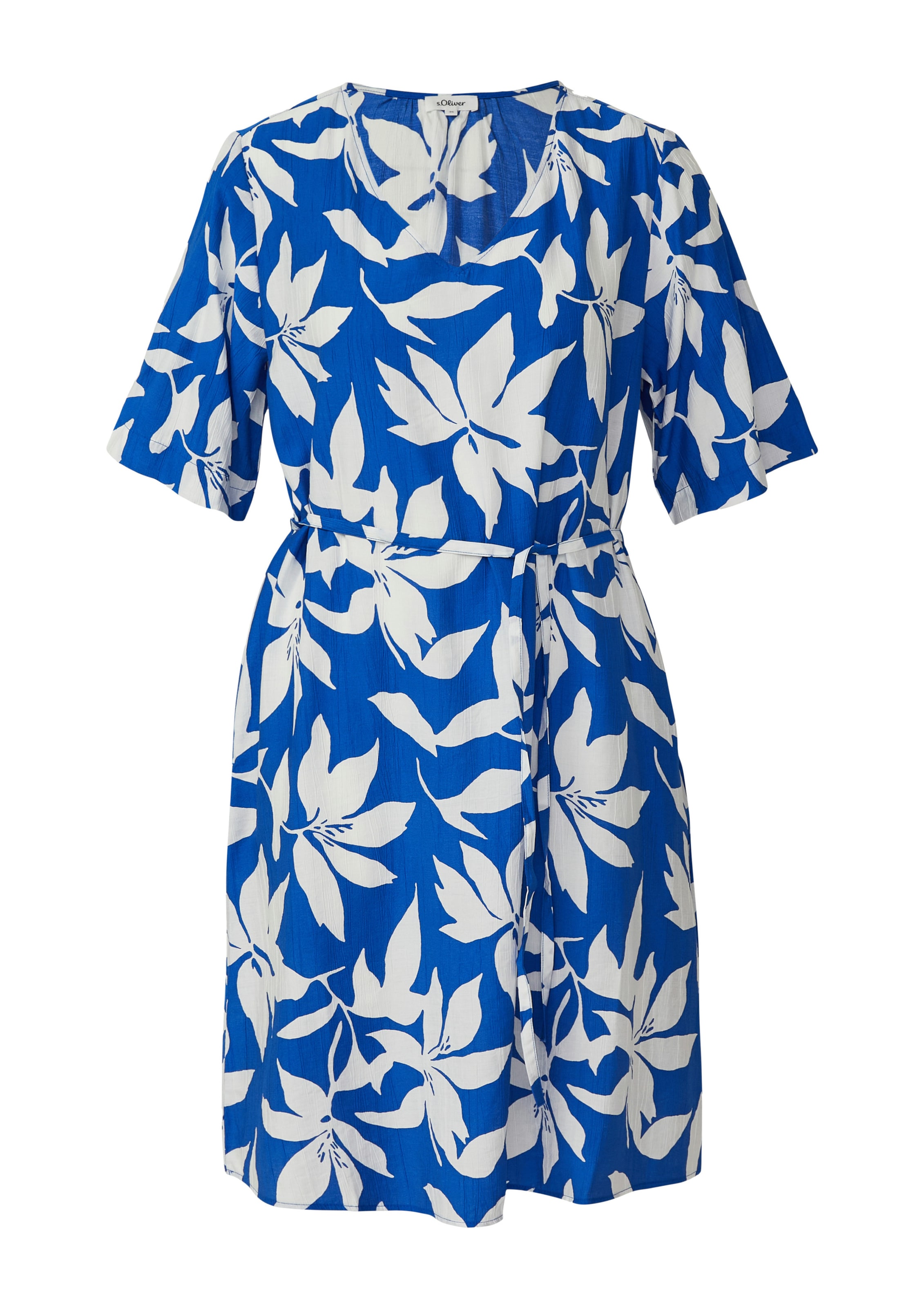 s.Oliver Jurk in Blauw: voorkant