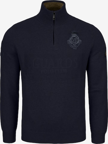 La Martina Trui 'MBSG30' in Blauw: voorkant