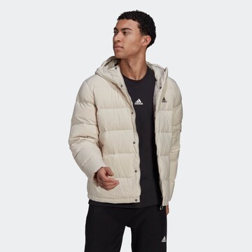 Veste outdoor 'Helionic' ADIDAS SPORTSWEAR en beige : devant
